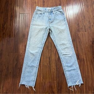 Madewell The Perfect Summer Jeans Frayed Hem size 24
